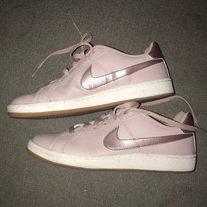 Rose gold Nike sneakers